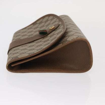 Gucci Vintage old clutch Canvas, BEIGE, PVC, Clutche & pouche