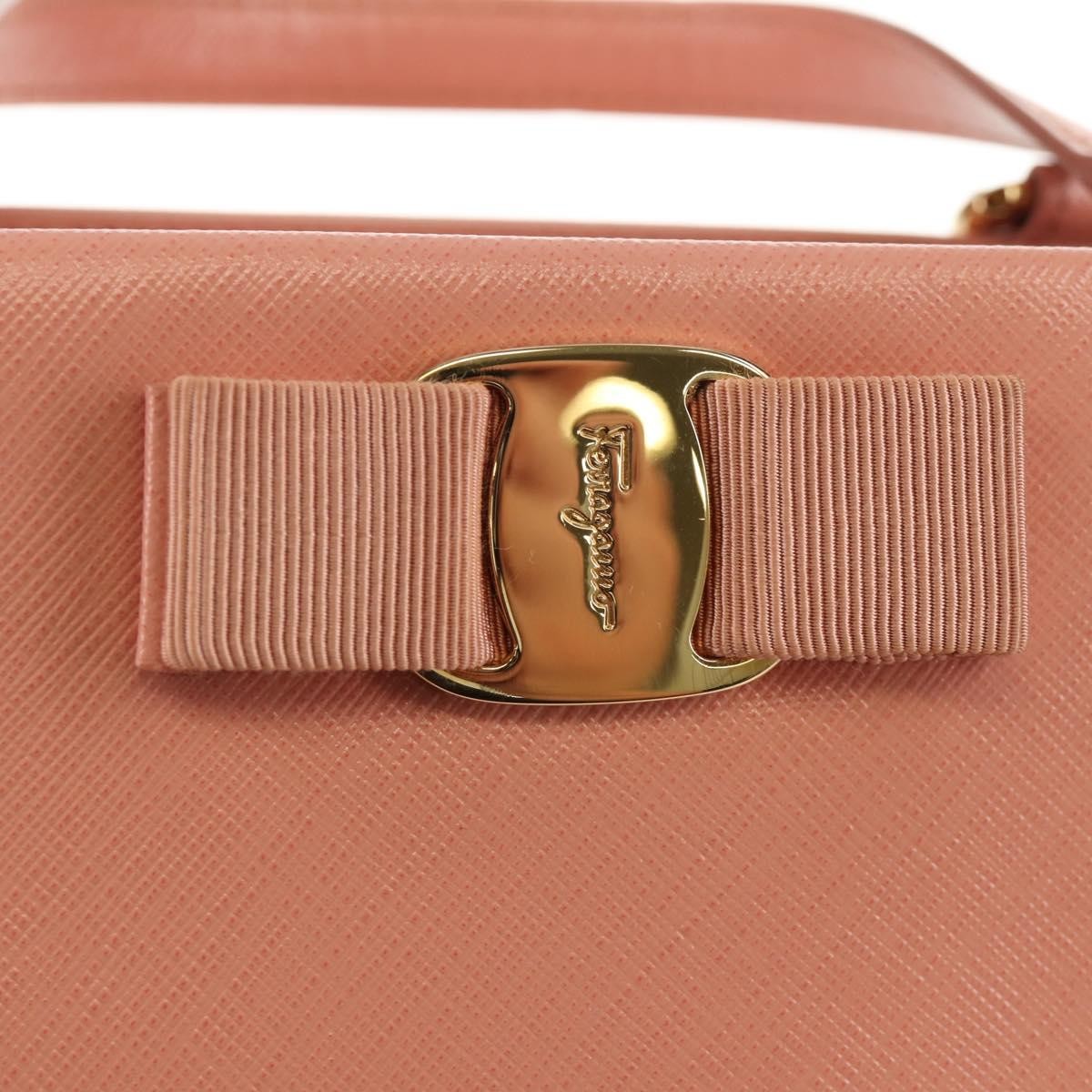 Salvatore Ferragamo Vala Handbag Leather, PINK, LEATHER, Handbag