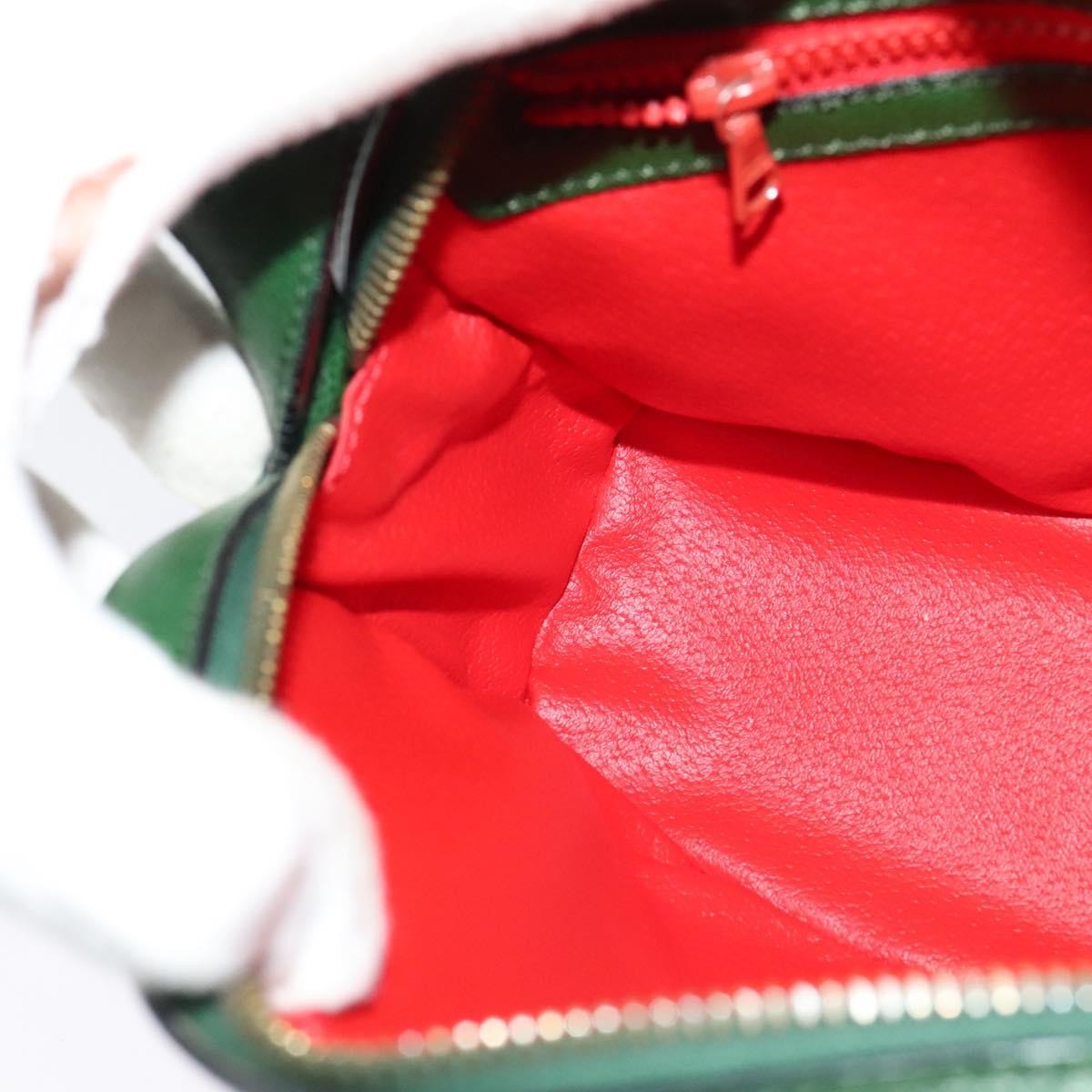 Celine Shoulder Bag Leather, GREEN, LEATHER, Shoulder bag