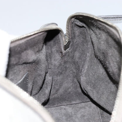 Saint Laurent Classic Duffle Bag Leather, SILVER, LEATHER, Handbag