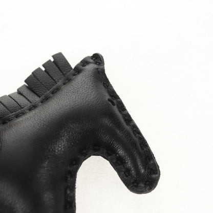 Hermes So Black GriGri Rodeo Bag Charm Leather, BLACK, LEATHER, Charms and Keychains