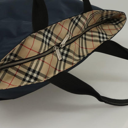 Burberry Nova Check Tote Nylon, NAVY, NYLON, Tote bag