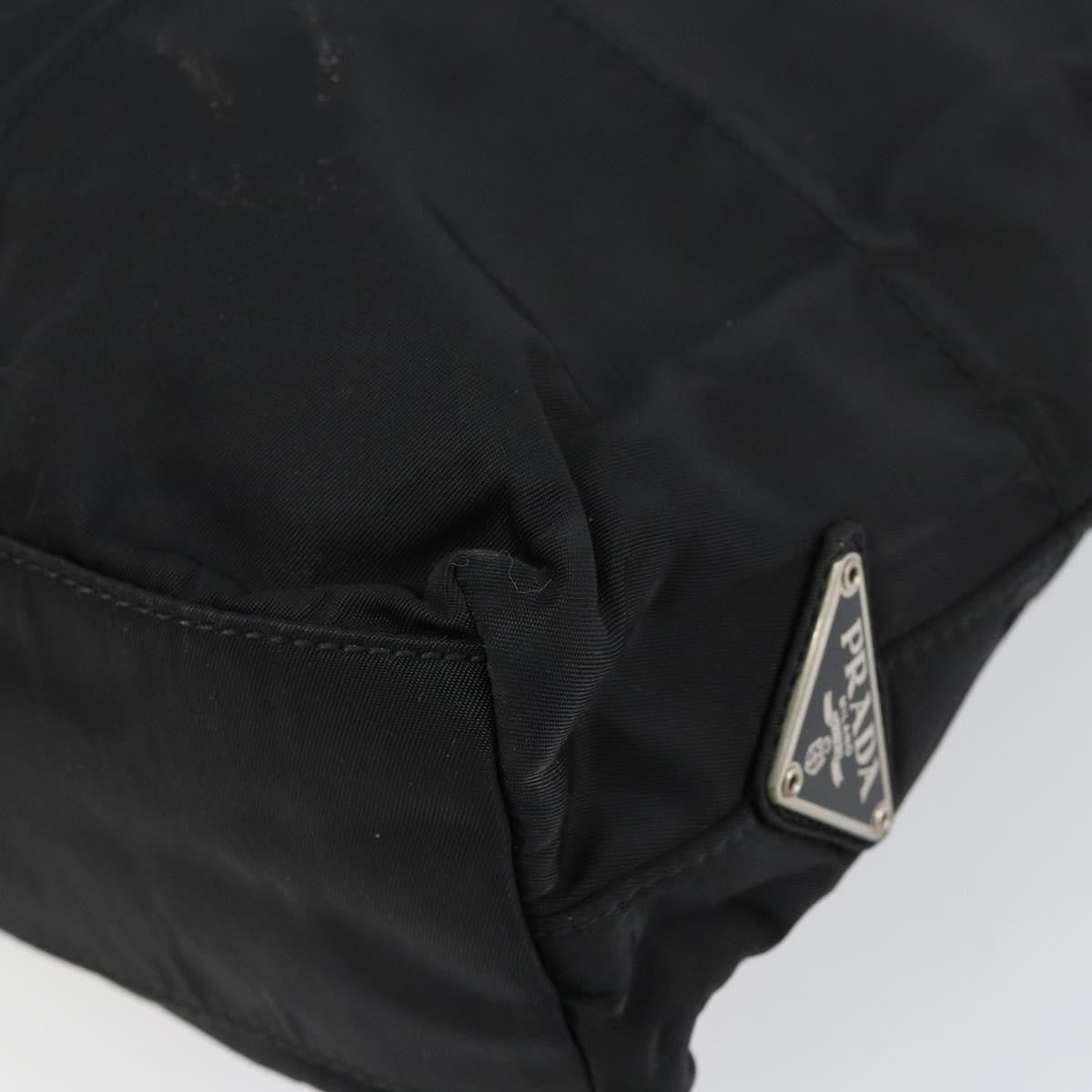 Prada Vintage Zip Tote Tessuto, BLACK, NYLON, Tote bag