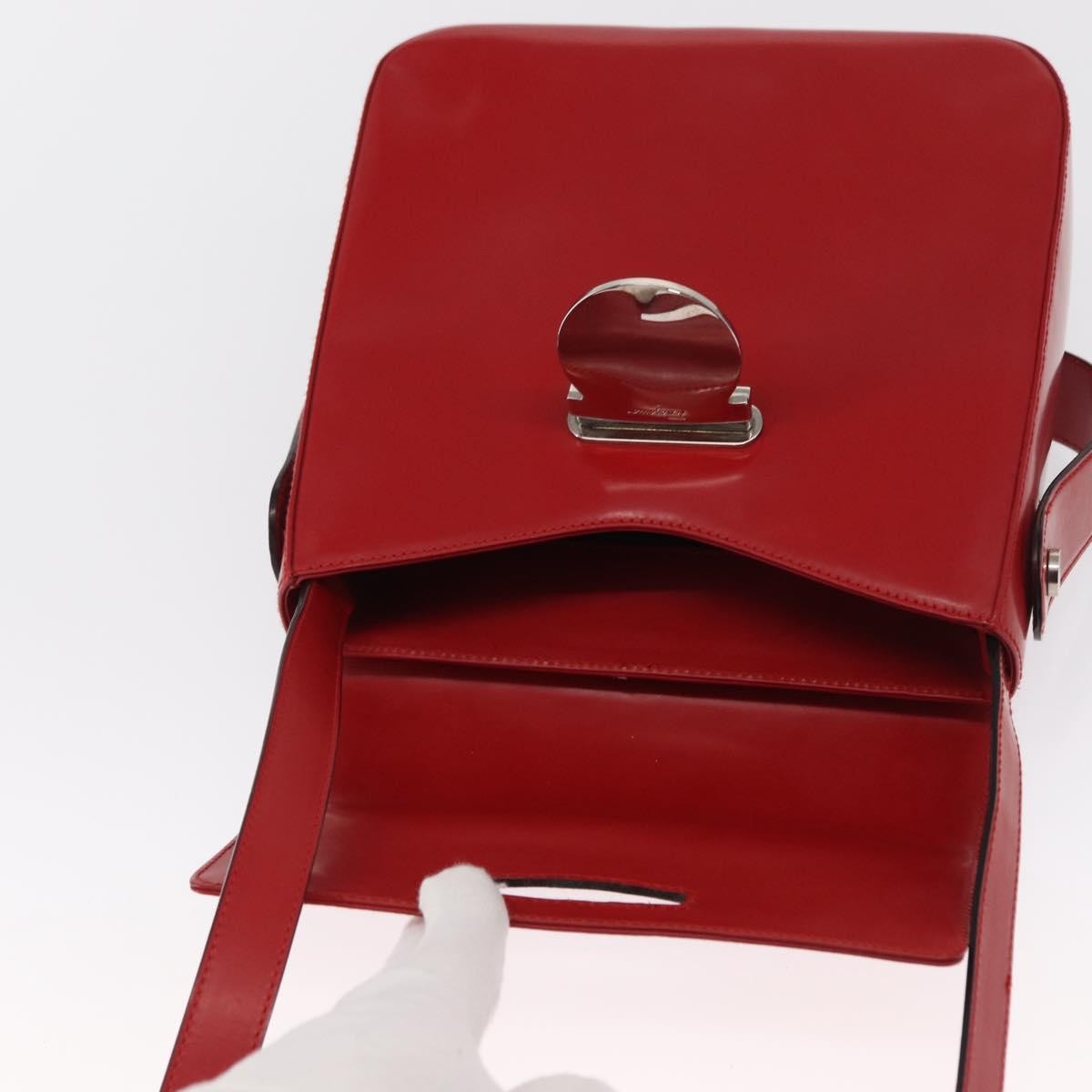 Salvatore Ferragamo Vala Handbag Leather, RED, LEATHER, Handbag