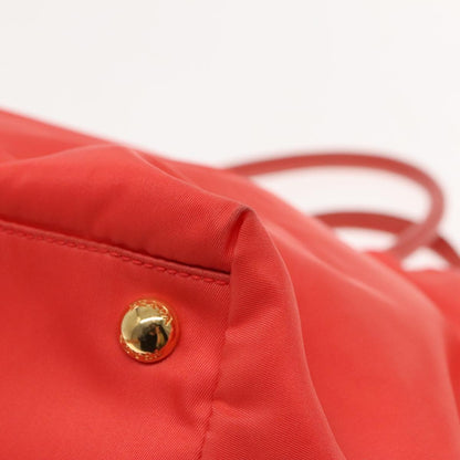 Prada Bow Tote Tessuto, ORANGE, NYLON, Handbag