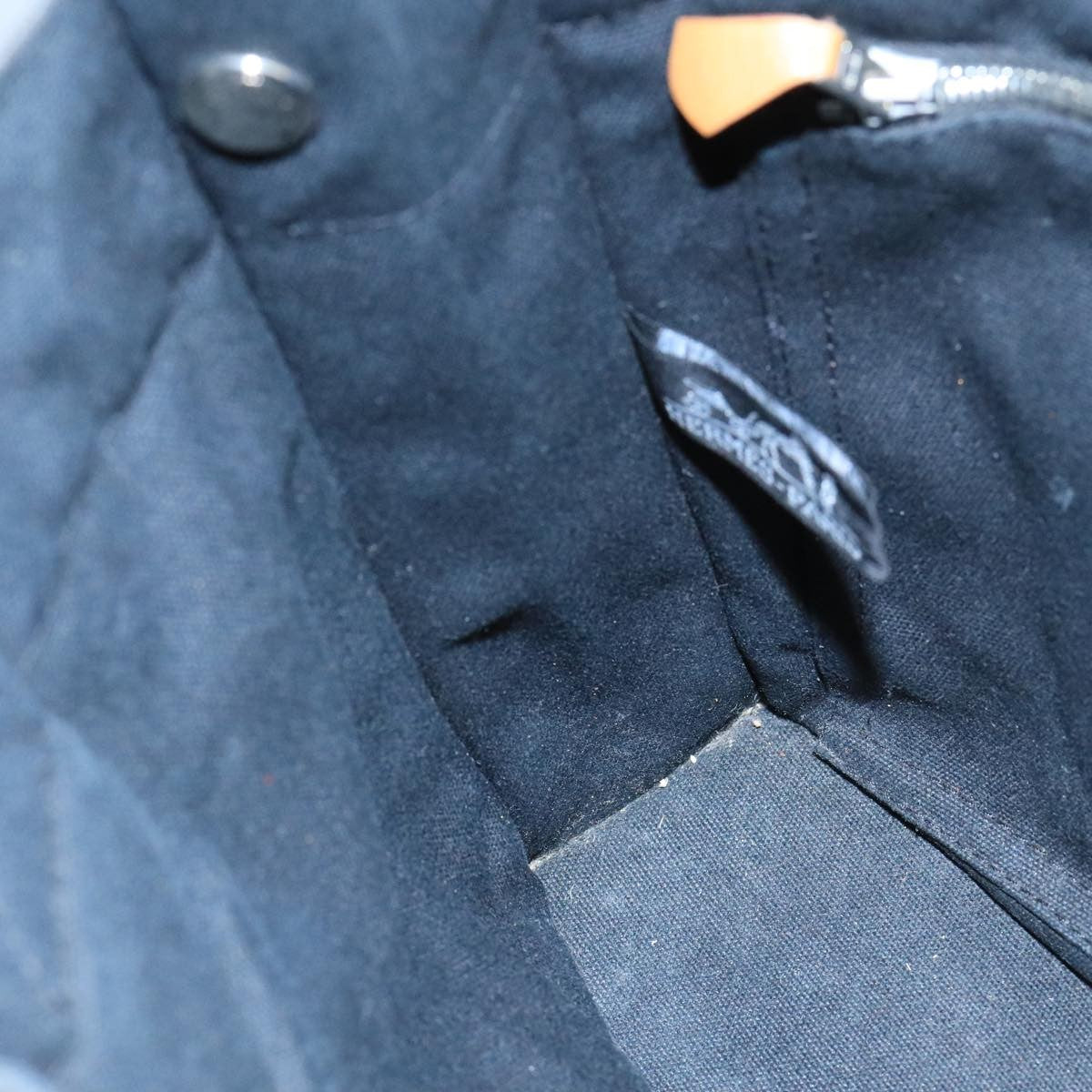 Hermes Fourre Tout Tote Canvas, BLACK, CANVAS, Tote bag