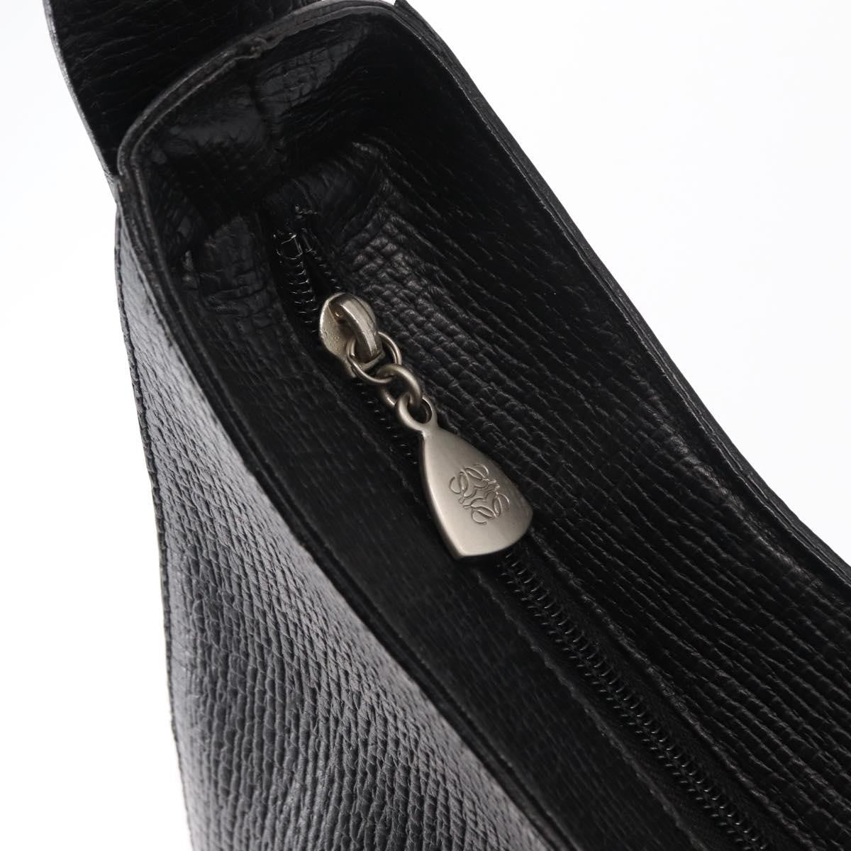 Loewe Vintage Shoulder Bag Leather, BLACK, LEATHER, Shoulder bag