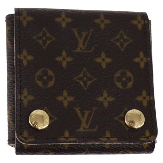 Louis Vuitton CASE JEWELRY BOX Canvas, BROWN, CANVAS, Wallets