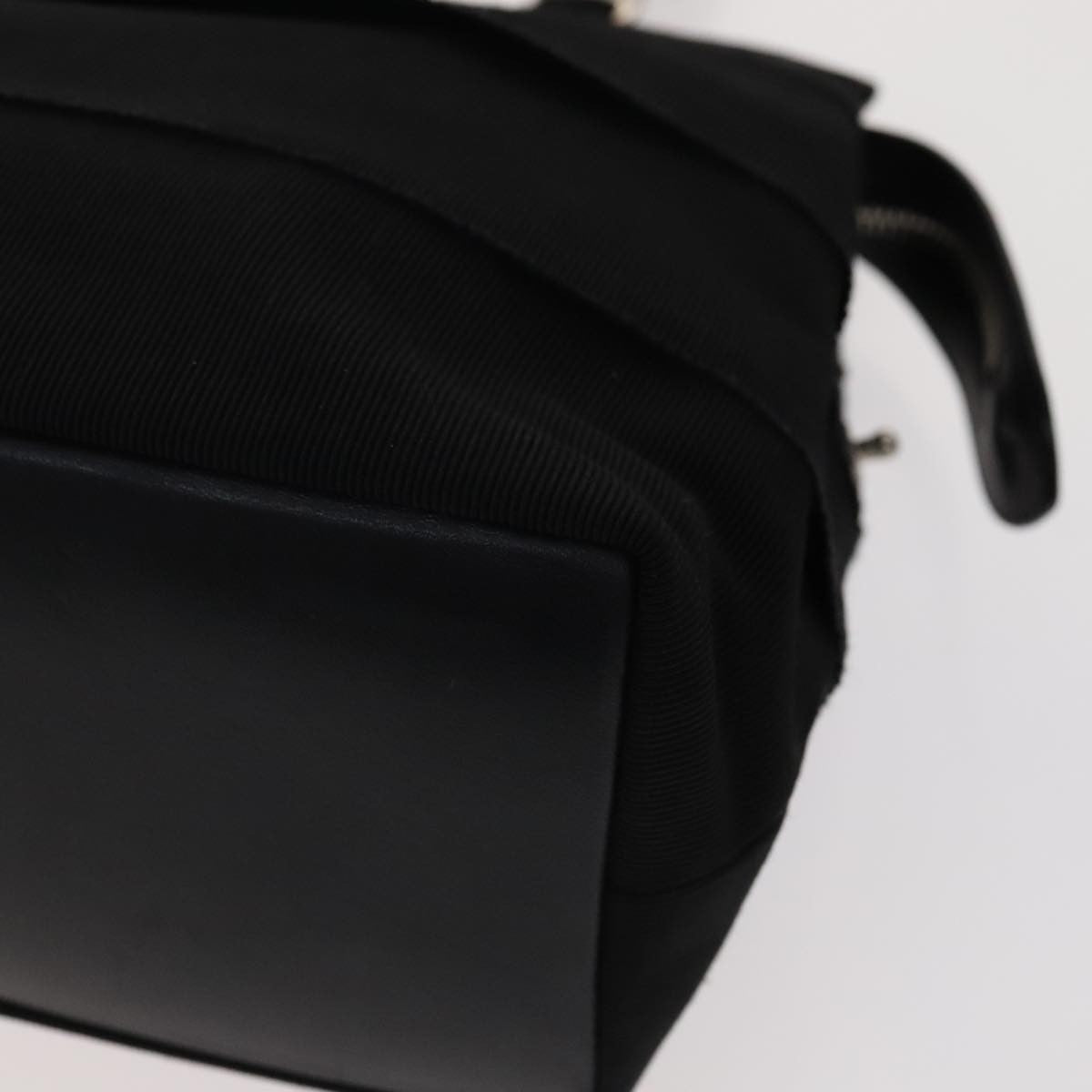 Salvatore Ferragamo Vala Handbag Canvas, BLACK, CANVAS, Handbag