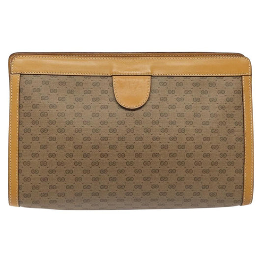 Gucci Micro GG canvas clutch bag Canvas, BEIGE, CANVAS, Clutche & pouche