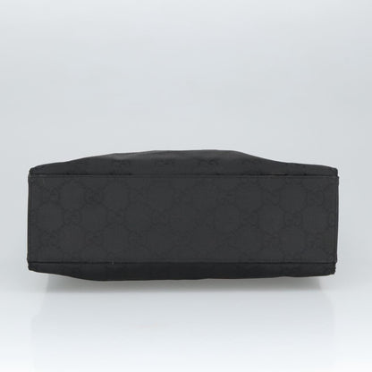 Gucci Vintage Bamboo Handle Tote GG Nylon, BLACK, NYLON, Tote bag