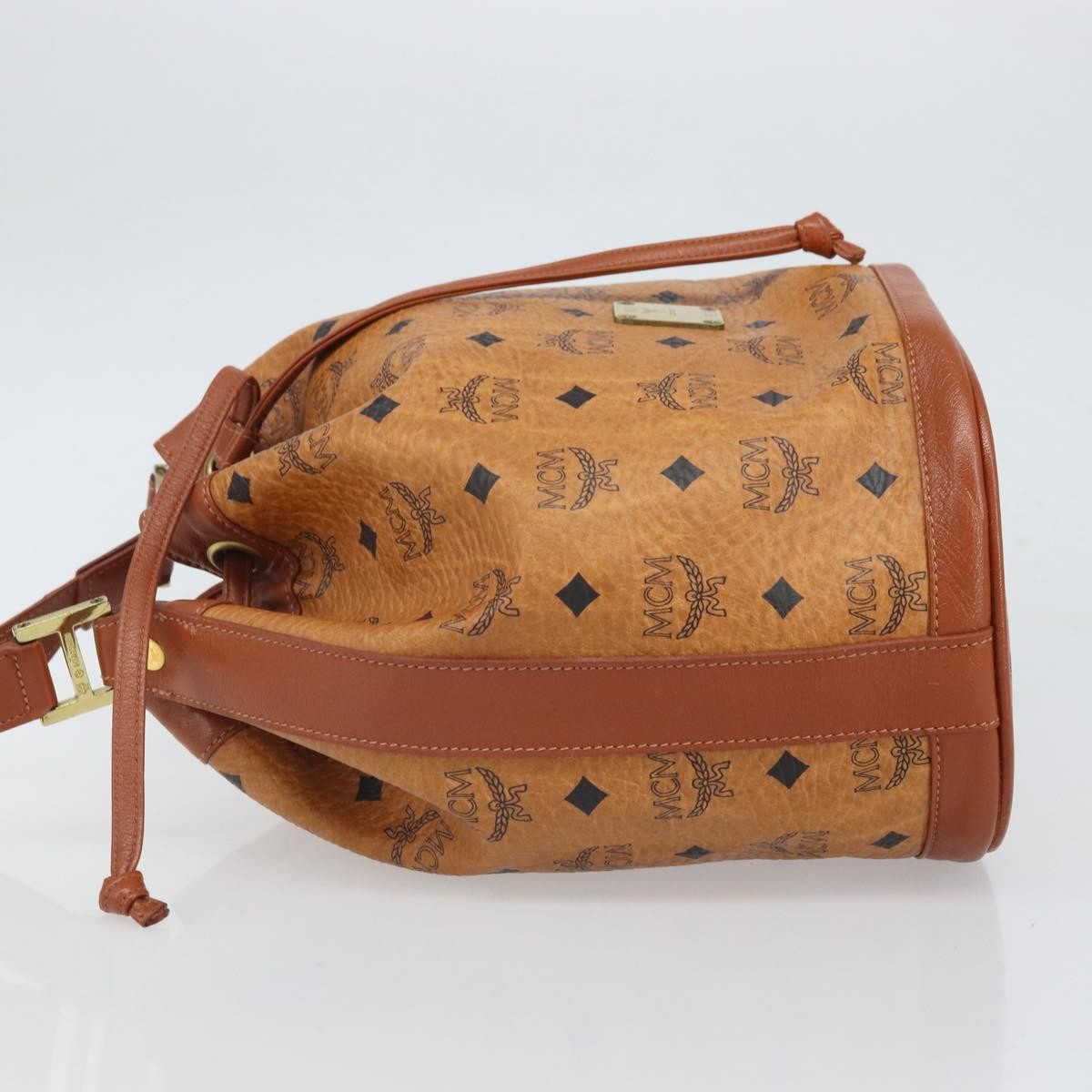 MCM Visetos Shoulder bag PVC, Brown, PVC, Shoulder Bag