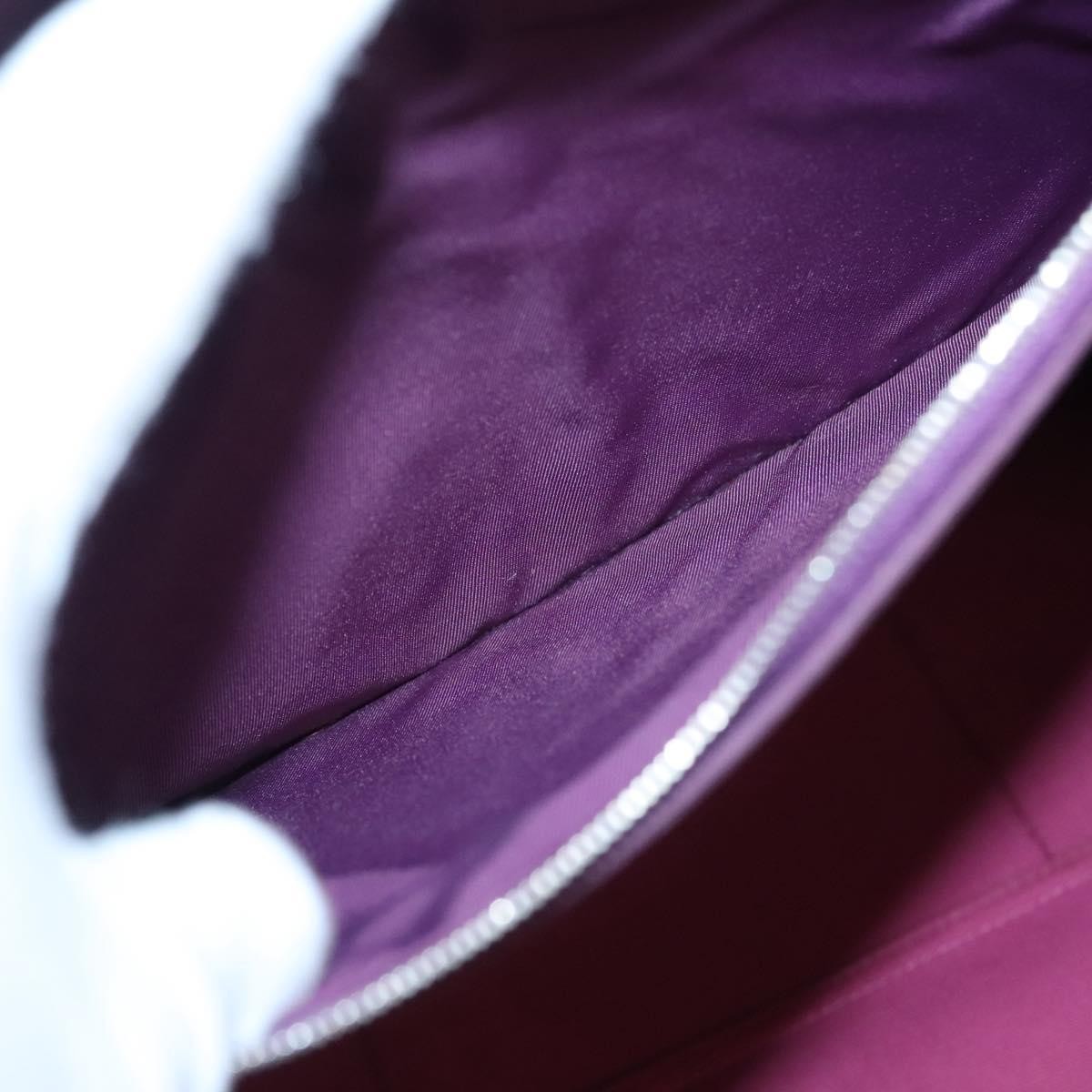 Hermes Cabag Handbag Toile and Leather, PURPLE, CANVAS, Tote bag