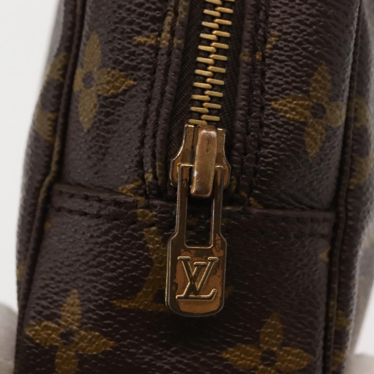 Louis Vuitton Trousse Toiletry Pouch Monogram Canvas, BROWN, CANVAS, Toiletry Case