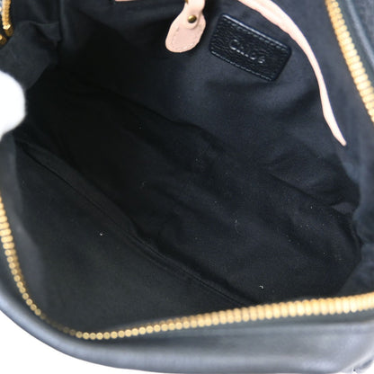 Chloe Paraty Top Handle Bag Leather, BLACK, LEATHER, Handbag