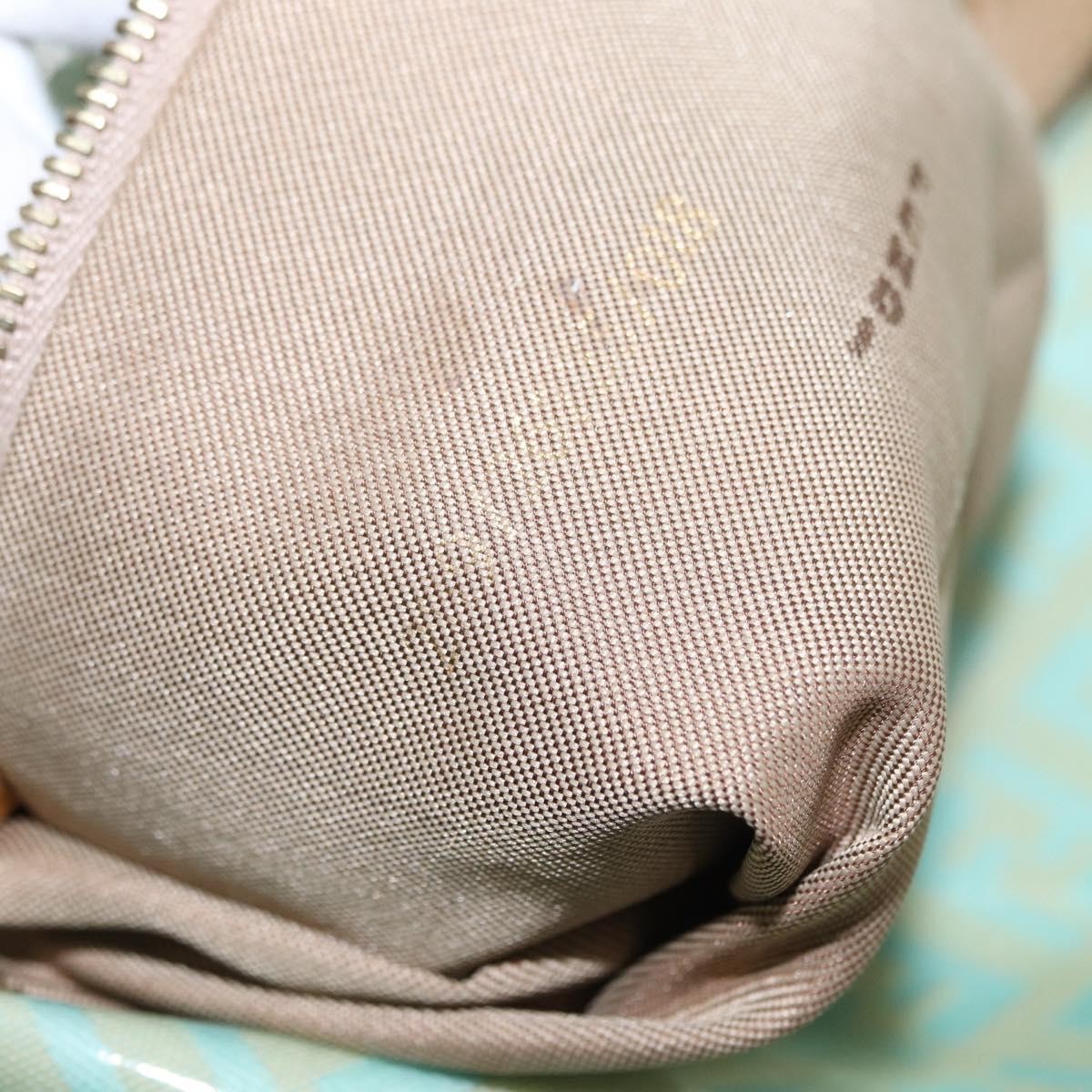 Fendi Double Flap Bag Zucchino Canvas, GREEN, CANVAS, Handbag