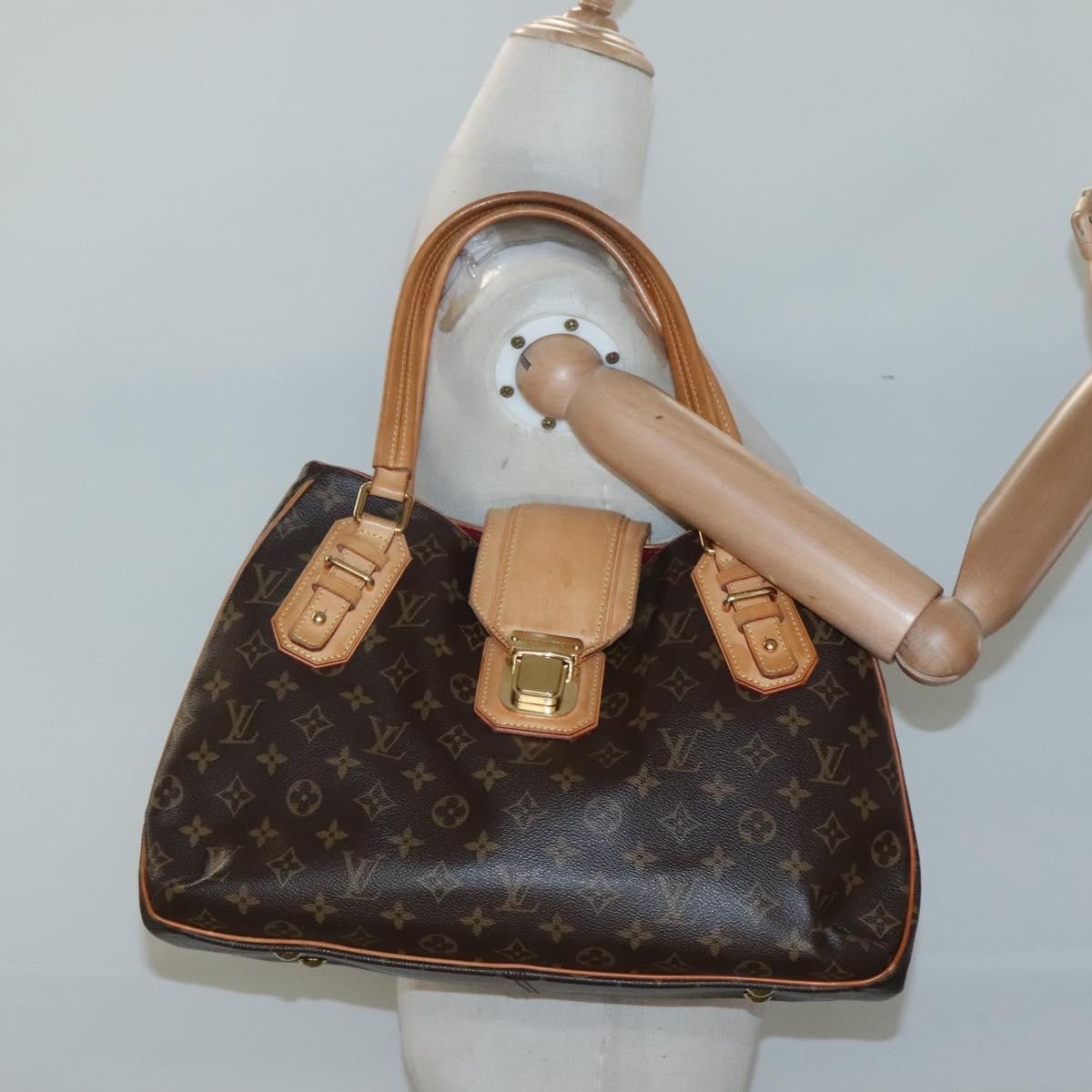 Louis Vuitton Griet Handbag Monogram Canvas, BROWN, CANVAS, Tote bag