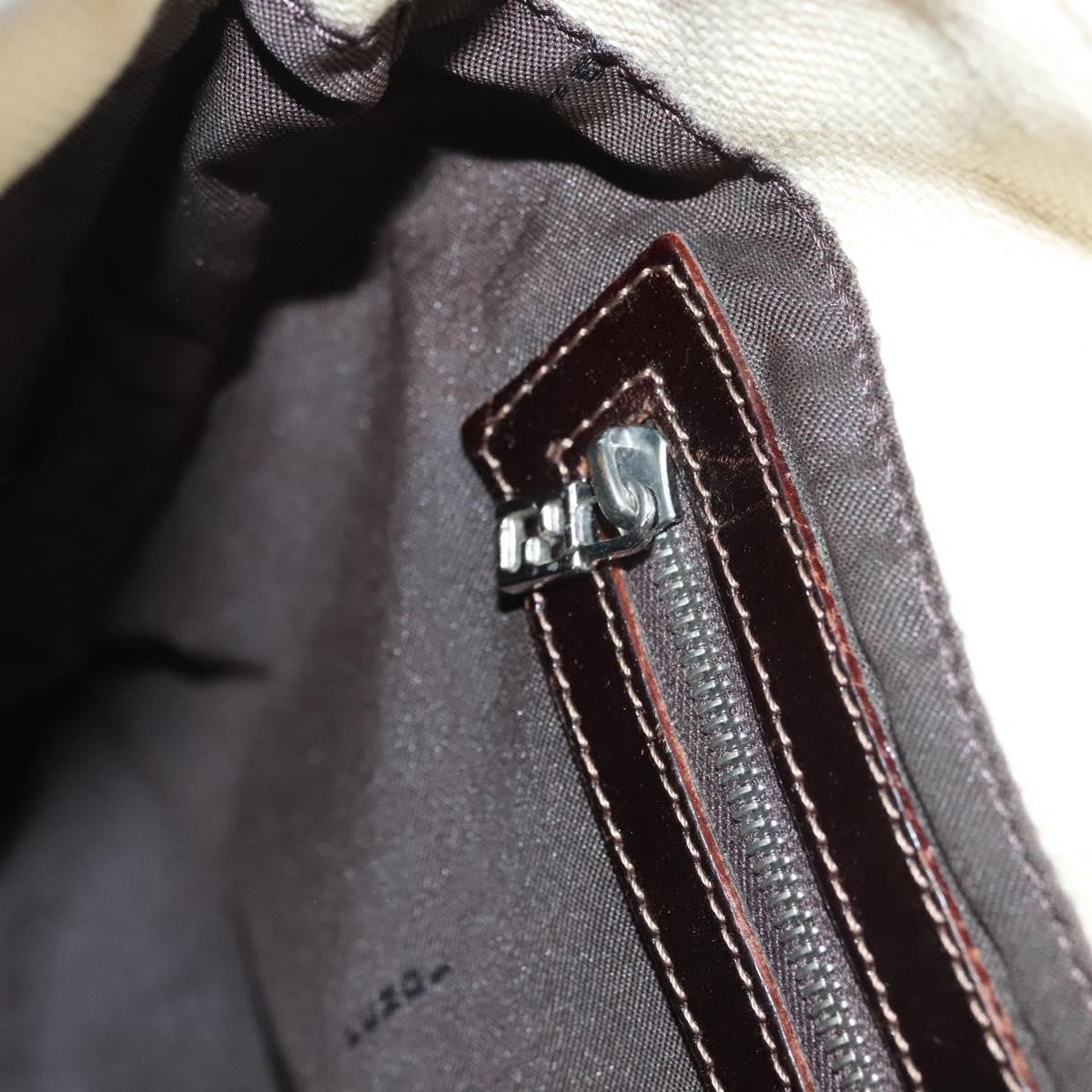 Fendi Mamma Baguette Shoulder Bag Canvas, BEIGE, CANVAS, Shoulder bag