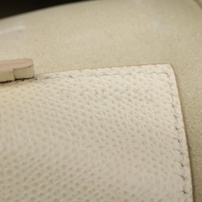 Celine Vertical Cabas Tote Leather, WHITE, LEATHER, Tote bag