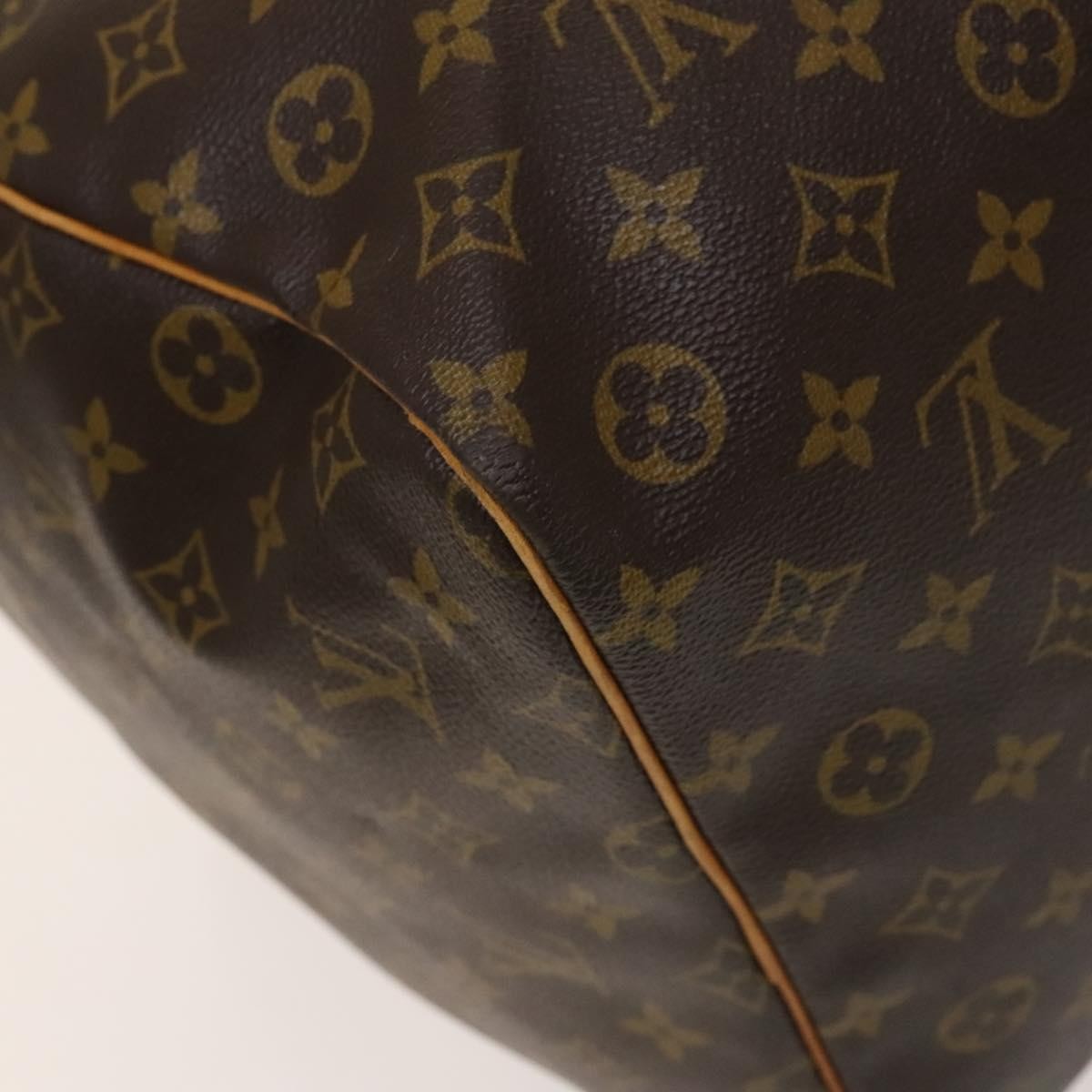 Louis Vuitton Keepall Bag Monogram Canvas, BROWN, CANVAS, Travel bag