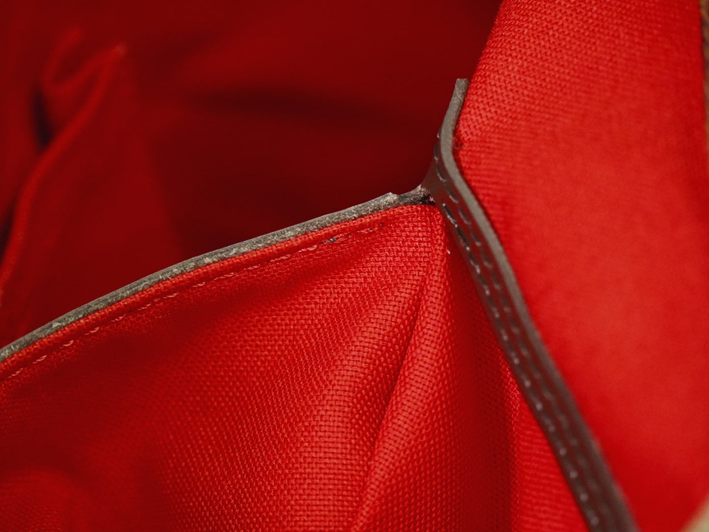 Louis Vuitton Cabas Mezzo Damier, BROWN, CANVAS, Tote bag