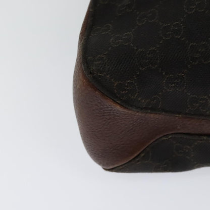 Gucci Horsebit Handle Tote GG Canvas, BROWN, CANVAS, Tote bag