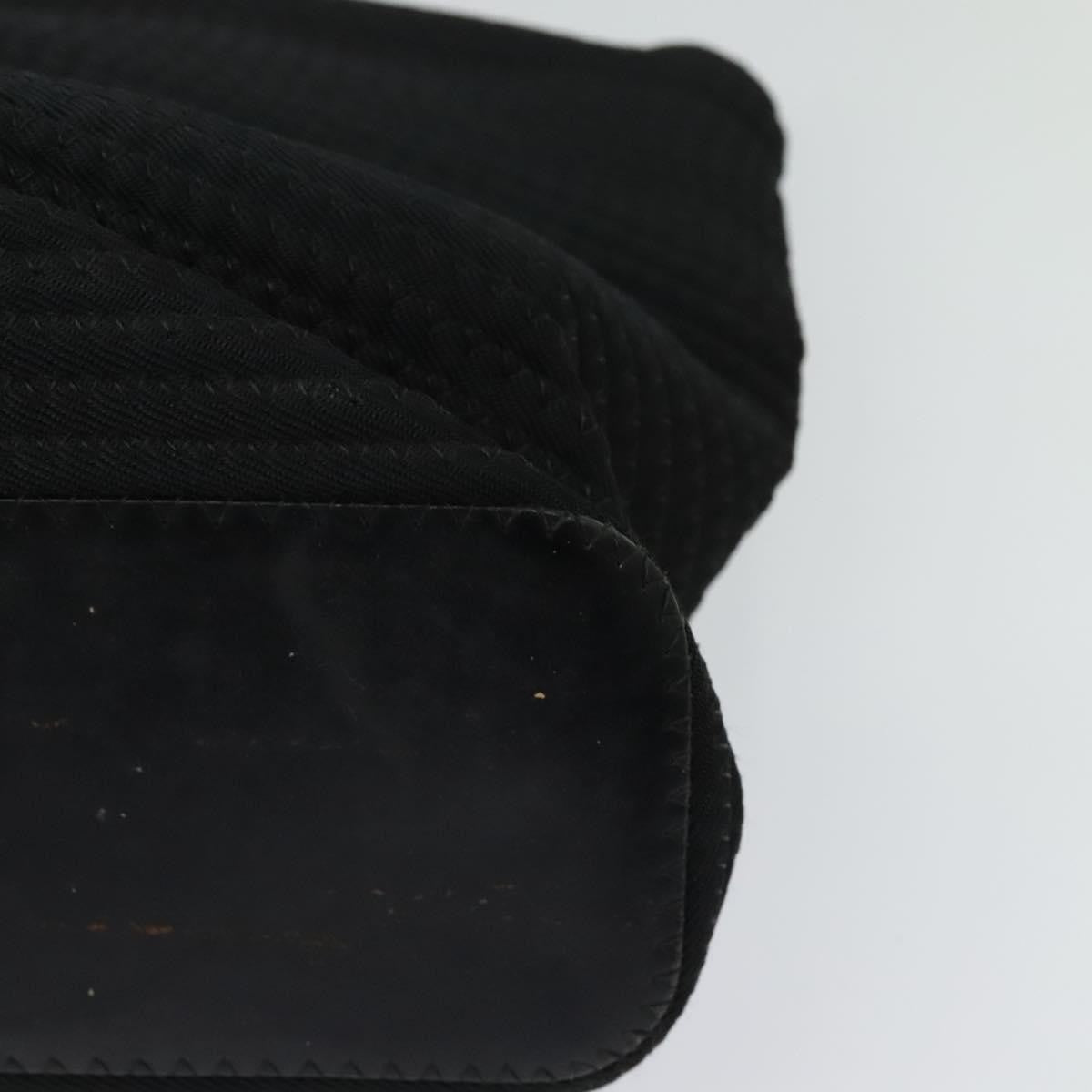 Gucci Vintage Bamboo Handle Bag Canvas, BLACK, CANVAS, Handbag