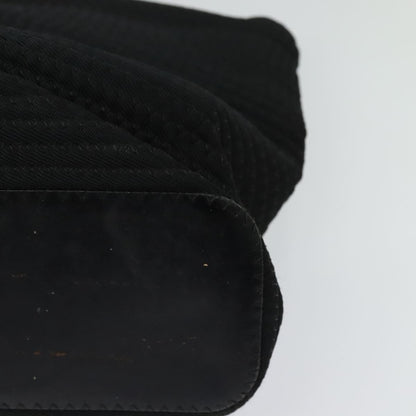 Gucci Vintage Bamboo Handle Bag Canvas, BLACK, CANVAS, Handbag