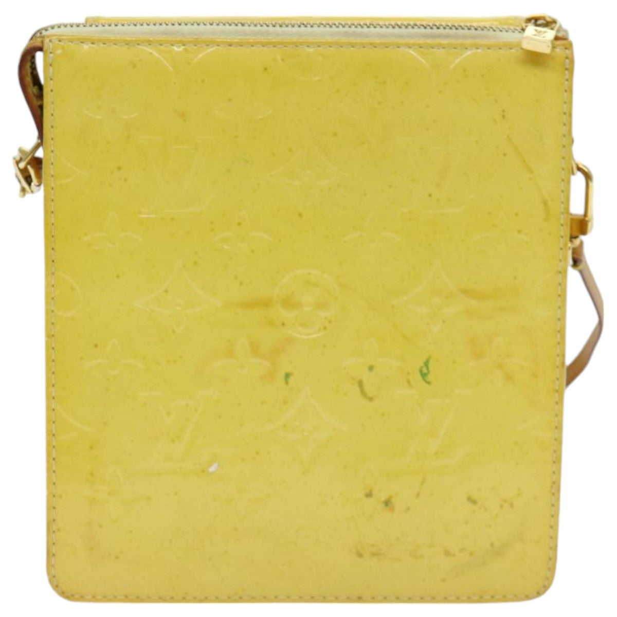 Louis Vuitton Thompson Street Handbag Monogram Vernis, YELLOW, PATENT_LEATHER, Clutche & pouche
