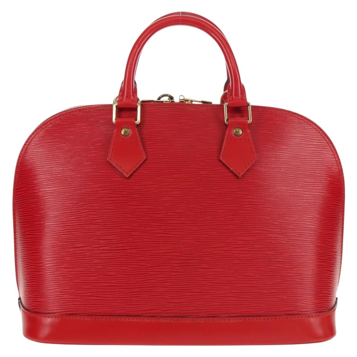 Louis Vuitton Vintage Alma Handbag Epi Leather, RED, LEATHER, Handbag