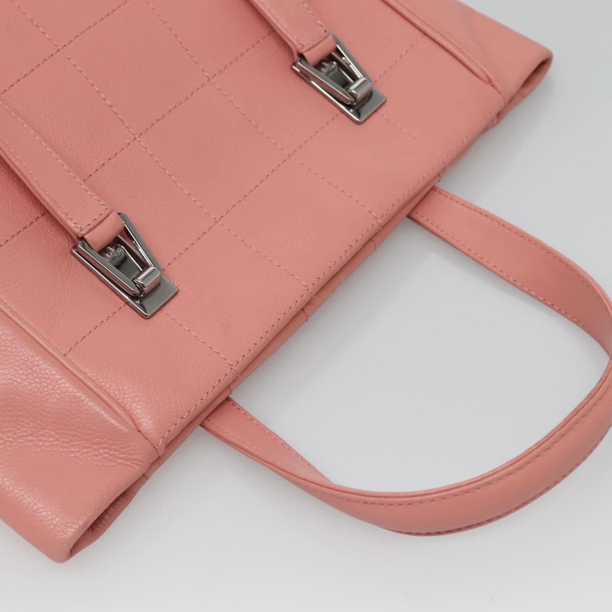 Chanel Chocolate Bar Coco Mark handbag Caviar skin, PINK, LEATHER, Handbag