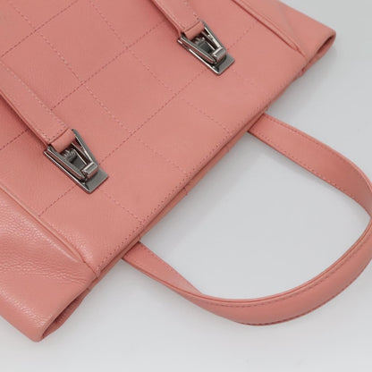 Chanel Chocolate Bar Coco Mark handbag Caviar skin, PINK, LEATHER, Handbag