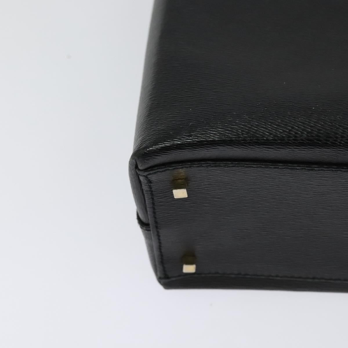 Salvatore Ferragamo Vintage Handbag Leather, BLACK, LEATHER, Handbag