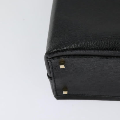 Salvatore Ferragamo Vintage Handbag Leather, BLACK, LEATHER, Handbag