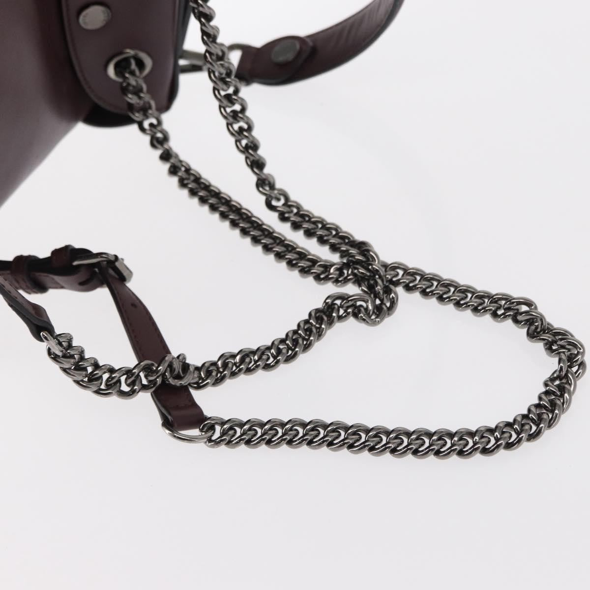 Fendi Back to School Backpack Leather, BURGUNDY, LEATHER, Backpack