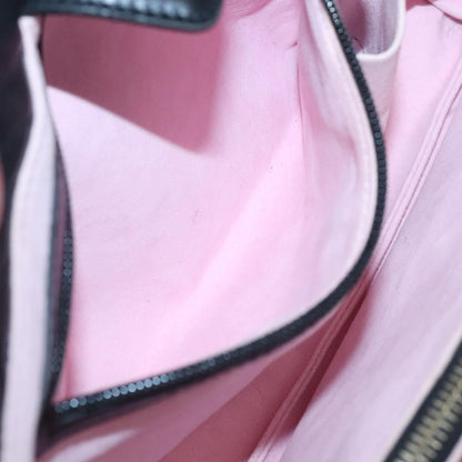 Bally Vintage Handbag Quilted Leather, BLACK, LEATHER, Handbag