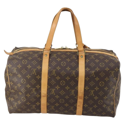 Louis Vuitton Sac Souple Handbag Monogram Canvas, BROWN, CANVAS, Travel bag
