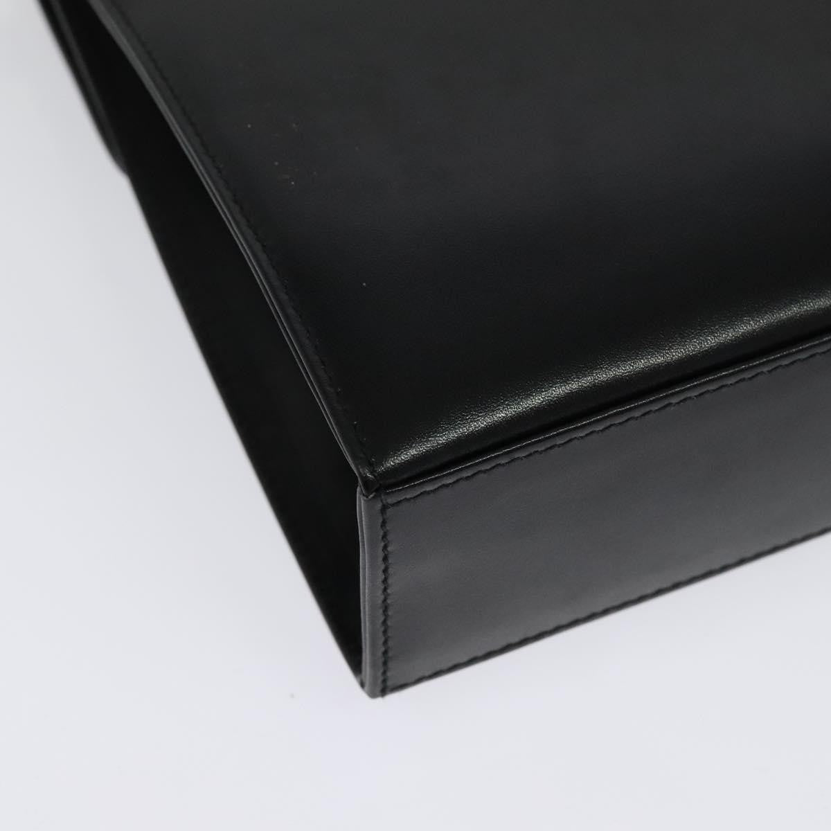 Salvatore Ferragamo Gancini Shoulder Bag Leather, BLACK, LEATHER, Shoulder bag