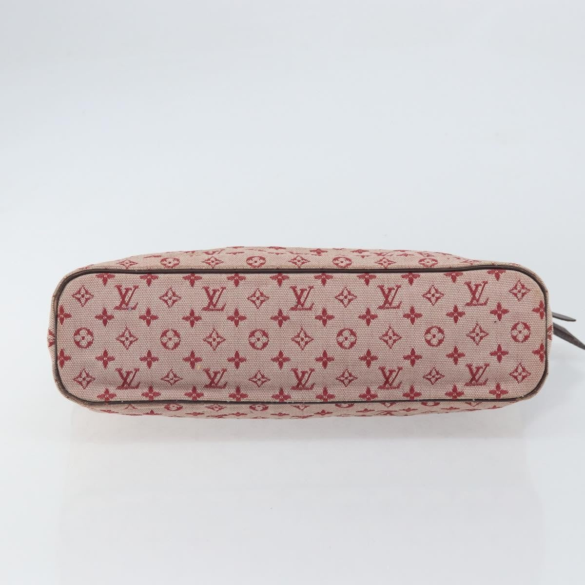 Louis Vuitton Lucille Handbag Mini Lin, RED, CANVAS, Handbag