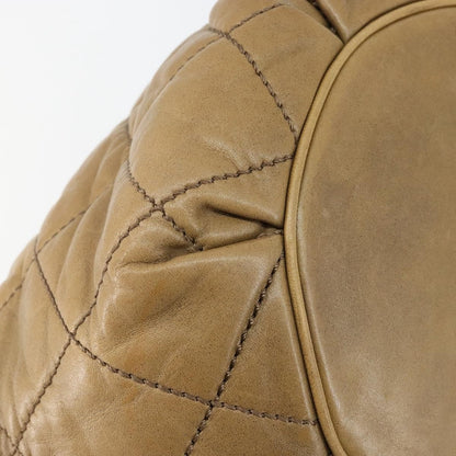 Chanel Cloudy Bundle Hobo Quilted Lambskin, BROWN, LEATHER, Handbag