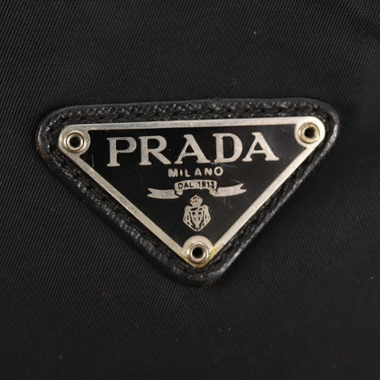 Prada Front Pocket Buckle Backpack Nylon, BLACK, NYLON, Backpack