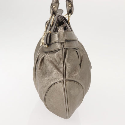 Salvatore Ferragamo Gancini Tote Leather, GOLD, LEATHER, Tote bag