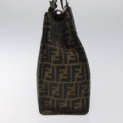 Fendi Zucca Tote bag FF motif, BLACK, CANVAS, Tote bag