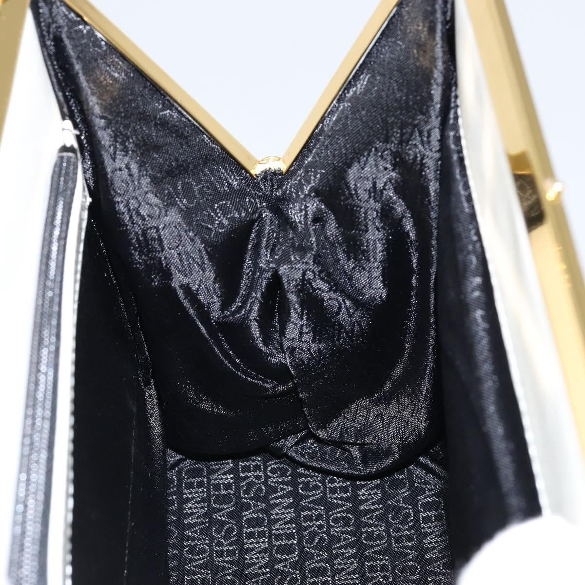 Versace Vintage Handbag Leather, WHITE, LEATHER, Handbag