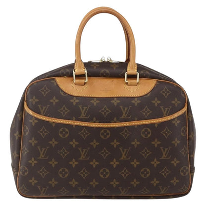 Louis Vuitton Deauville Handbag Monogram Canvas, BROWN, CANVAS, Handbag