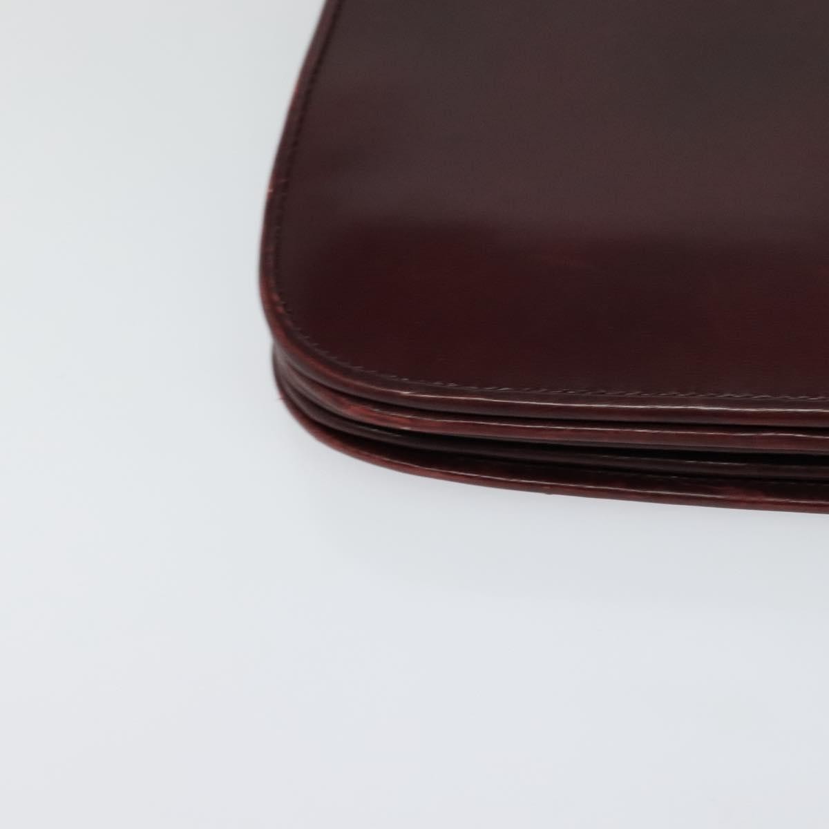 Bally Vintage Shoulder Bag Leather, Burgundy, Leather, Shoulder Bag