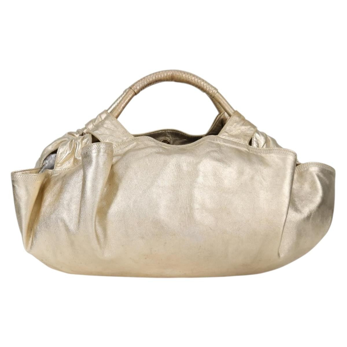 Loewe Anagram Logo Nappa Aire Hand Bag Leather, GOLD, LEATHER, Handbag