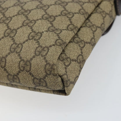 Gucci Flap Messenger GG Coated Canvas, BEIGE, PVC, Shoulder bag