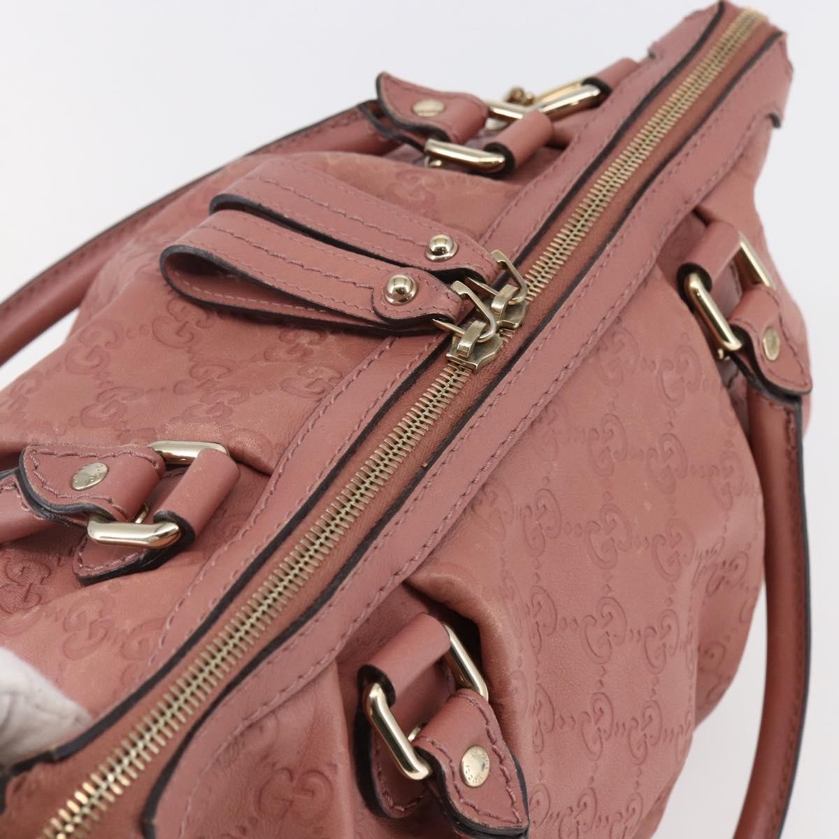 Gucci Sukey Top Handle Satchel Guccissima Leather, PINK, LEATHER, Handbag