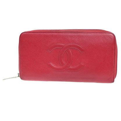 Chanel Timeless CC Zipped Organizer Wallet Leather, RED, LEATHER, Wallets